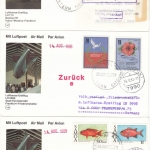 Samoa - 7 Luftpostkarten 1988