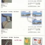Samoa - 7 Luftpostkarten 1988