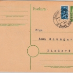 Bizone - (24b) Kisdorf ü. Ulzburg, Poststelle I a. GA-Karte/Ortskarte 1951