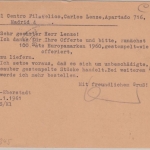BRD - 2x10 Pfg. 125 J. Eisenbahn, Karte n. SPANIEN Darmstadt - Madrid 1961