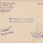 BRD - 10 Pfg. Europa, Drucksache n. SPANIEN, Baumholder - Madrid 1960