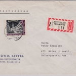 Berlin - Groß Förste ü. Hildesheim, Poststelle I, Einschreibebrief n. Ahlen 1963