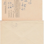 BRD - (24a) Hörne (Kehdingen) über Stade, Landpost-Ra2 a. Karte+Brief 1957/58