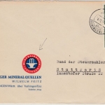 BRD - Ensingen ü. Vaihingen, Poststelle I teilaptiert, Brief n. Stuttgart 1962