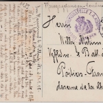 DR - Dresden 1915, Kriegsgefangenenkarte n. FRANKREICH, Durchlaufzensur München