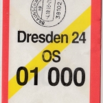 BRD - Vorbundzettel f. Briefsendungen Braunschweig - Dresden 1993