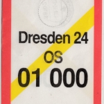 BRD - Vorbundzettel f. Briefsendungen Braunschweig - Dresden 1993