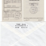 BRD - 2x500 Pfg. SWK, Wertbrief Löbau Kittlitz - Dresden 1995