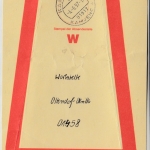 BRD - Vorbundzettel f. Wertbriefsendungen Kamenz 4 Kamjenc 1997