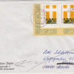 BRD - 150 J. Dt. Katholikentage, 2x110 Pfg. Brief 2. Gew.st. Rabenau 1998 n.