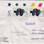 BRD - Tag d. Deutschen Einheit 2x110 Pfg. Brief 2. Gew.st. Rabenau - Rehe 1998