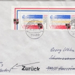 BRD - 1000 J. Mecklenburg, 2x100 Pfg. Brief 2. Gew.st. Allendorf-Lumda 1997