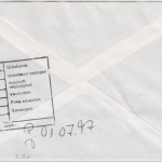 BRD - 1000 J. Mecklenburg, 2x100 Pfg. Brief 2. Gew.st. Allendorf-Lumda 1997