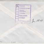 BRD - 100. Todestag Freiherr v. Müller, 2x100 Pfg. Brief/FDC 2. Gew.st. 1996
