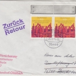 BRD - Völklinger Hütte, 2x100 Pfg. Brief 2. Gew.st. Allendorf-Lumda 1996