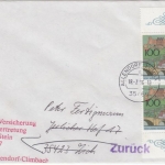 BRD - 800 J. Heidelberg, 2x100 Pfg. Brief 2. Gew.st. Allendorf-Lumda - Lich 1996