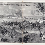 DR - Siegreiche Schlacht zw. Metz u. den Vogesen, sw-Klappkarte 1914 ungelaufen