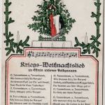 DR - Kriegs-Weihnachtslied, farb. Partiotikakarte ungelaufen ca. 1915