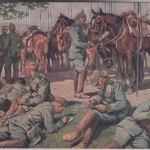 DR - Wohlfahrts-AK Rotes Kreuz "Der Verband", gelaufen 1916