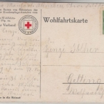 DR - Wohlfahrts-AK Rotes Kreuz "Der Verband", gelaufen 1916