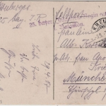 Pommern - Kreuz a/Ostbahn, Bahnhof etc. farb. Mehrbild-AK gelaufen/Feldpost 1917