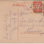 Danzig - 5 Pfg. GA-Karte+Zusatz, Olivia - Nürnberg 1925