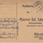 Litauen - 15 C. Litauisches Kreuz, Karte Katycai - Nürnberg 1927