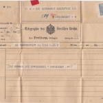 DR - Telegramm aus Nürnberg n. Freiburg, Breisgau 1912