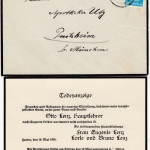 DR - Zarten ü. Freiburg, Landpost-Ra2 a. Trauerdrucksache n. Puchheim 1934