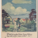DR - Zeppelin Eckner Spende, farb. Künstlerkartegelaufen 1926