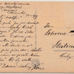 Tschechien - Moravo-Moravo...farb. Künstlerkarte Reiter mit Pferd, geschr. 1919
