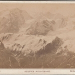 Italien - Stilfser Joch-Straße, sw-Foto a. Karton ca. 1880 ca. 16x11cm Südtirol