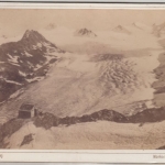Italien - Ramol-Haus gg. Ötztaler Ferner sw-Foto a. Karton ca. 1880 ca. 16x11cm