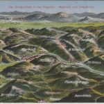 Elsass - Markirch u. Umgebung, Schlachtfeld Vogesen farb. AK ungelaufen ca. 1915