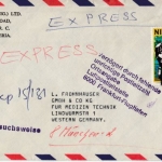 Nigeria - 2x30 k Fishing Festival, Lupo-Expressbrief Onitsha - München 1978