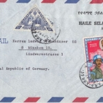Äthiopien - Luftpost-Einschreibebrief Addis Abeba - München 1968