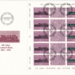 Schweiz - 100 J. Gotthard Bahn, Kleinbogen a. Schmuck-FDC Bern 1982