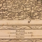 Sachsen, Bayern, Böhmen & Mähren altes Kartenblatt a. Leinen aufgezogen ca. 1860