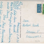 Niedersachsen - Kreiensen Rathaus u. Kirche, sw-AK gelaufen 1955