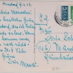 Bayern - Arnstorf Straßenansicht m. Rathaus, sw-AK gelaufen 1949