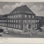 Nordrhein-Westfalen - Bocholt Postamt, sw-AK gelaufen 1955