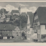 Baden-Württemberg - Altensteig, Straßenansicht, sw-AK gelaufen 1936