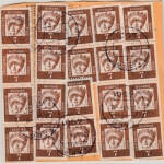 BRD - 20x7+10 Pfg. Bed.Deutsche u.a. Paketkarte Laer - Stuttgart 1964