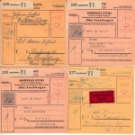 BRD - Stadthagen 1962, 11 Paketkarten m. versch. Postfreistempeln