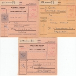 BRD - Stadthagen 1962, 11 Paketkarten m. versch. Postfreistempeln