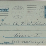 Bayern - 20 Pfg. Hupp/Freistaat GA-Kartenbrief n. ÖSTERREICH München - Wien 1920