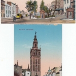 Spanien - Sevillia, 15 alte Ansichtskarten ca. 1910, 13x farbig/2x sw ungelaufen