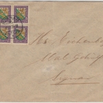 Schweiz - 5 Rp. Pro Juventute 1926, Viererblock Ortsbrief Signau 1926