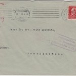 Bayern - 10 Pfg. Ludwig, Zensurbrief n. ÖSTERREICH, Ludwigshafen - Joachimstal