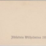 Bayern - München Absolvia Wilhelmina 1932, Einladungskarte Tanzkurs ca. 1930/35